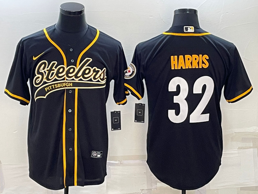 Men's Pittsburgh Steelers Franco Harris #32 Black Vapor Limited jersey