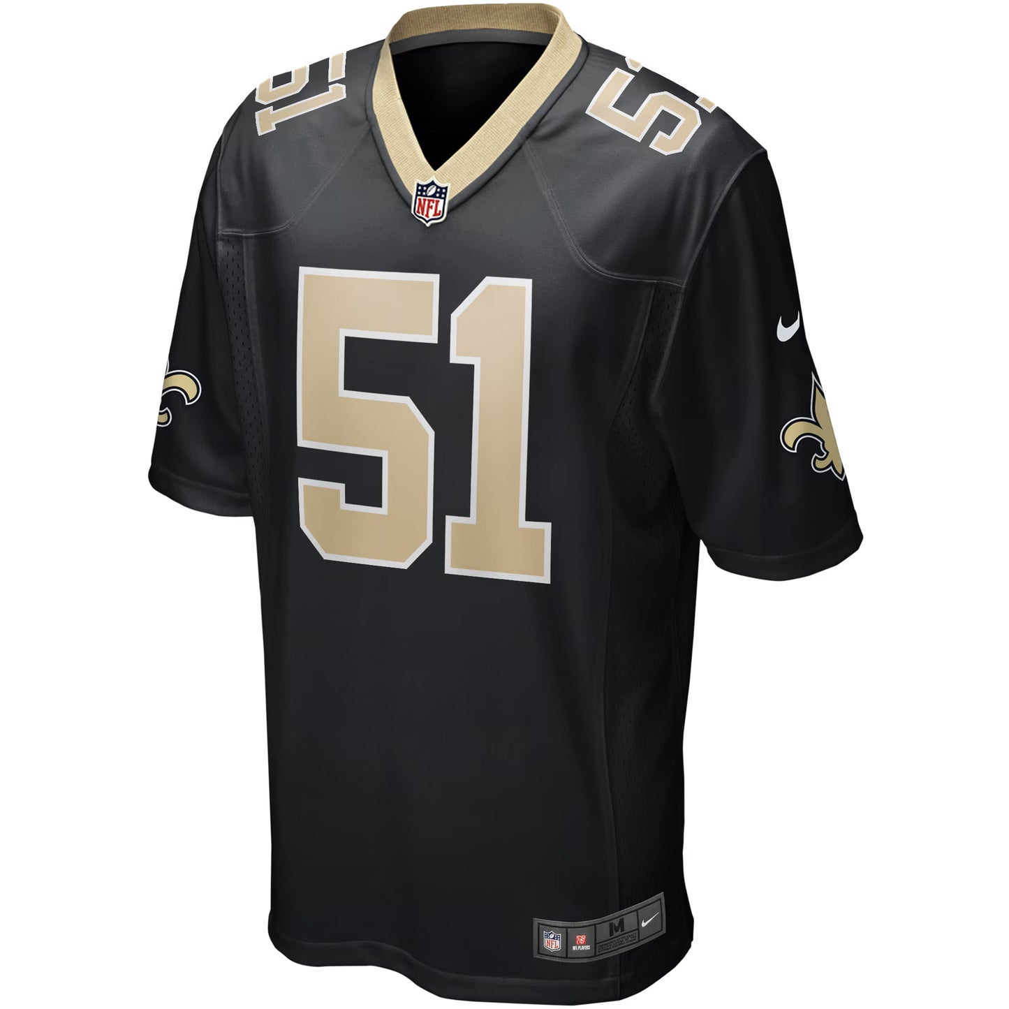 New Orleans Saints Cesar Ruiz Black Player Game Jersey