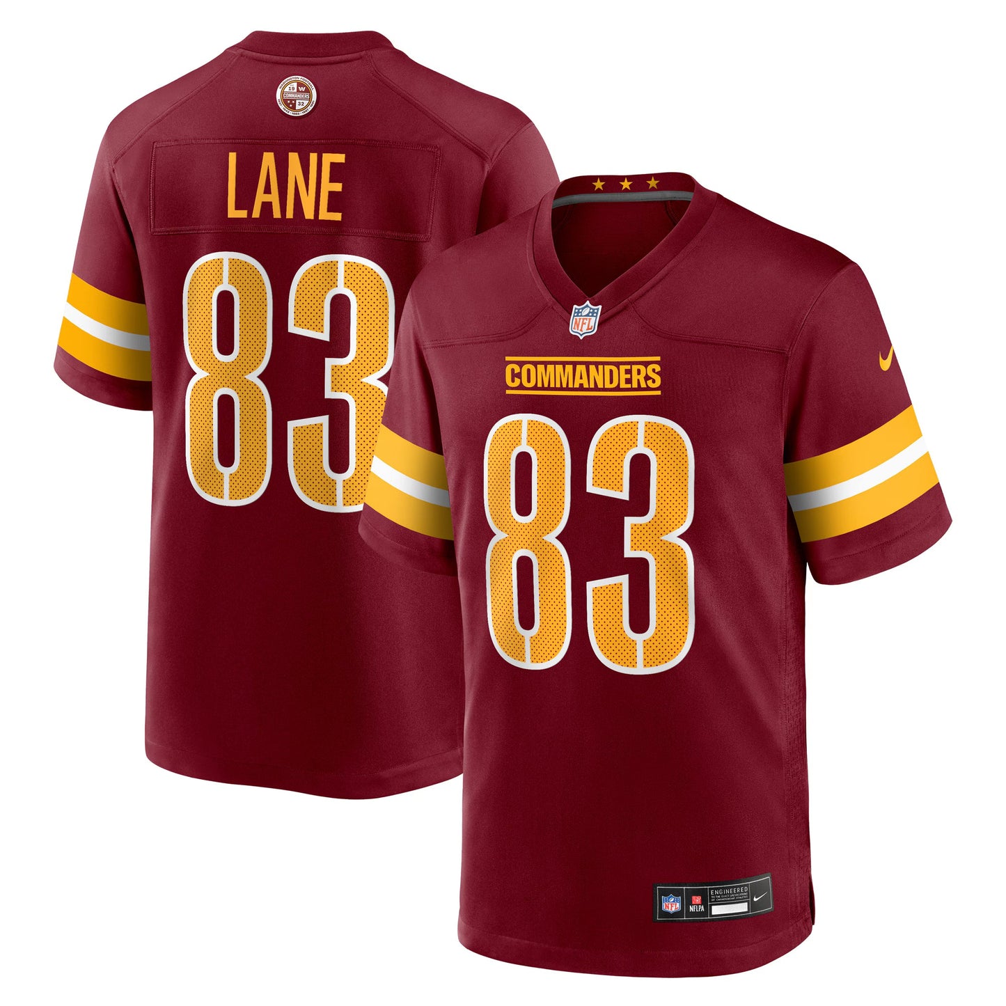 Washington Commanders Jaylin Lane Burgundy Team Game Jersey