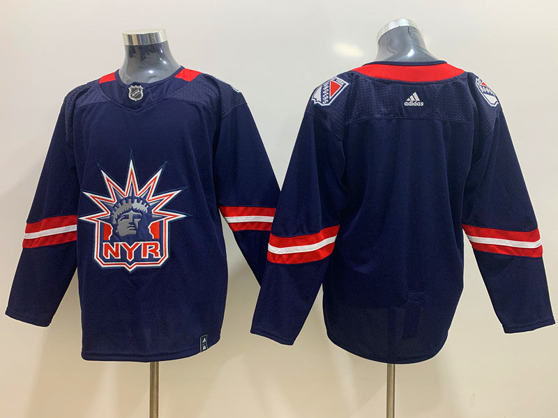 Men's New York Rangers Navy Blank Player jersey