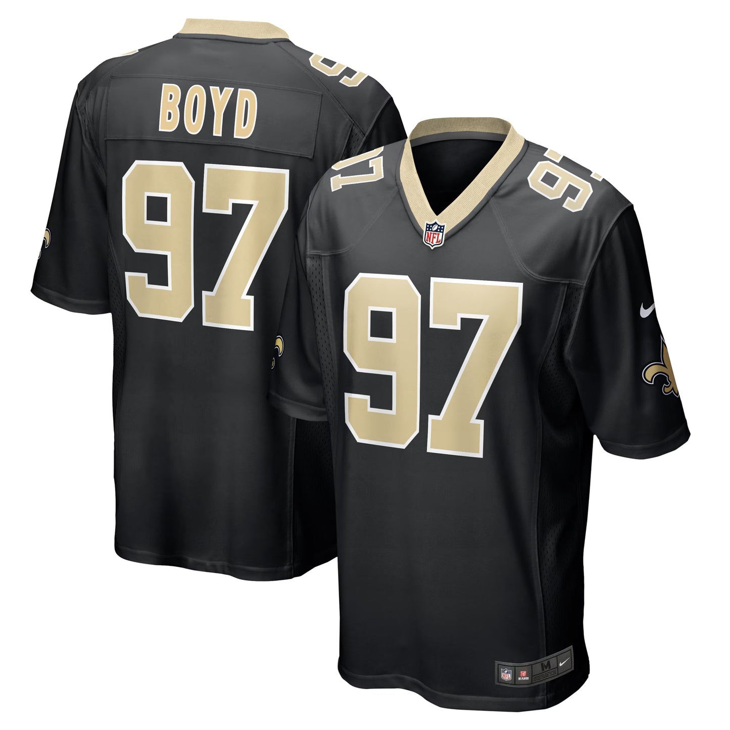 New Orleans Saints Khristian Boyd Black Game Jersey