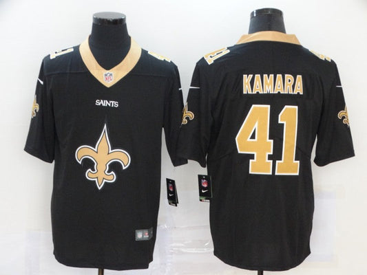 Men's New Orleans Saints #41 Alvin Kamara Black Game Jersey2