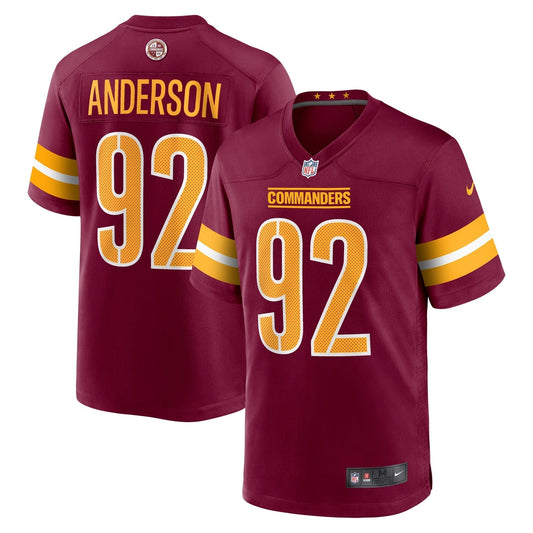 Abdullah Anderson Washington Commanders Nike Game   Jersey - Burgundy