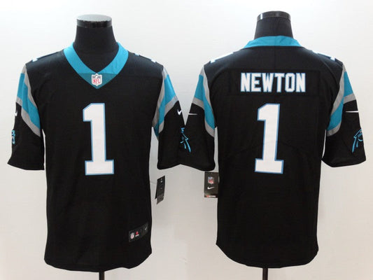 Men's Carolina Panthers Cam Newton #1 Black Game Jersey1