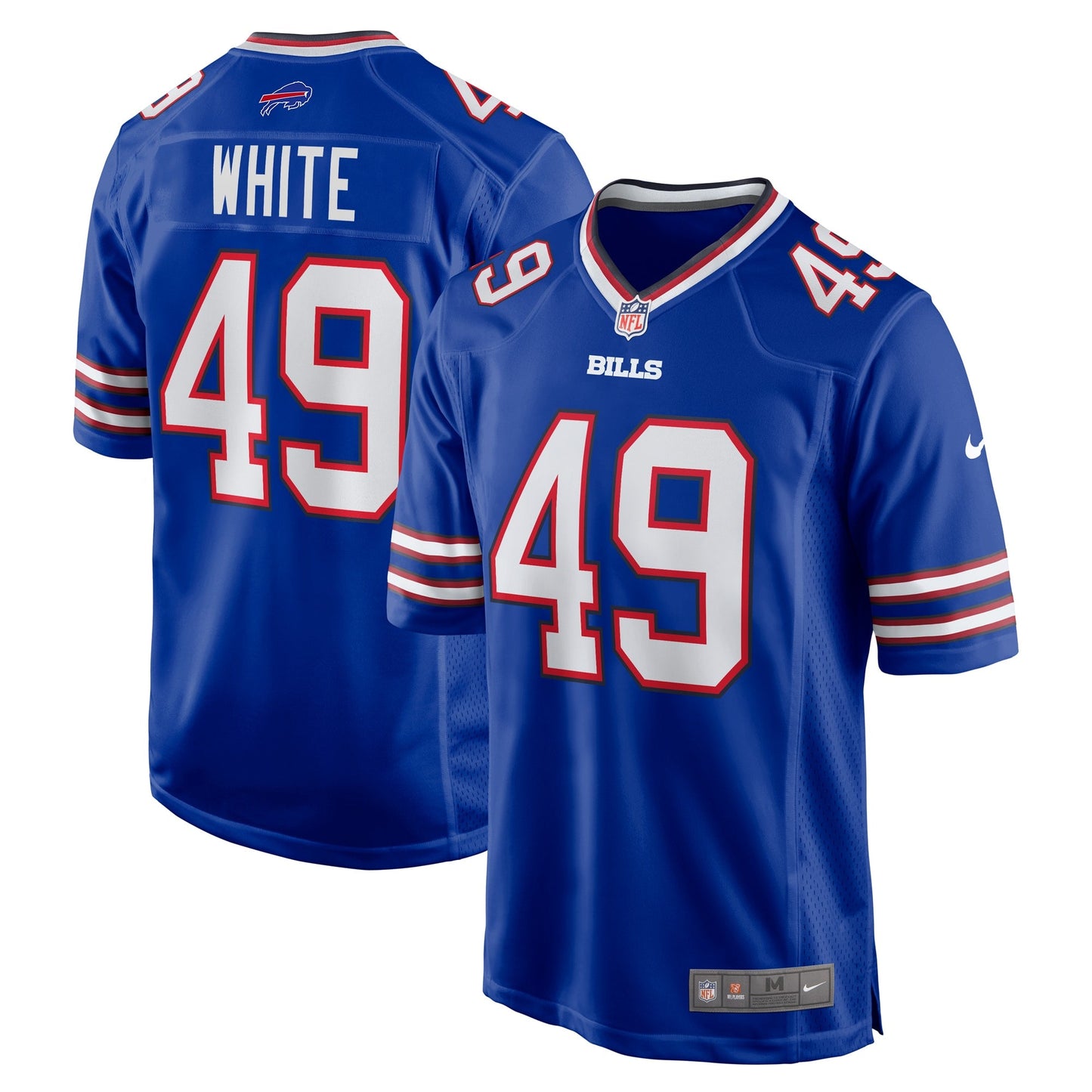 Buffalo Bills DaShaun White Royal Team Game Jersey
