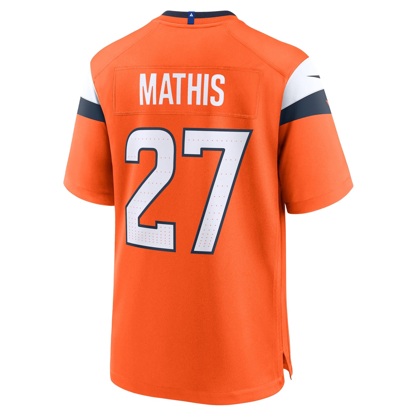 Denver Broncos Damarri Mathis Orange Team Game Jersey