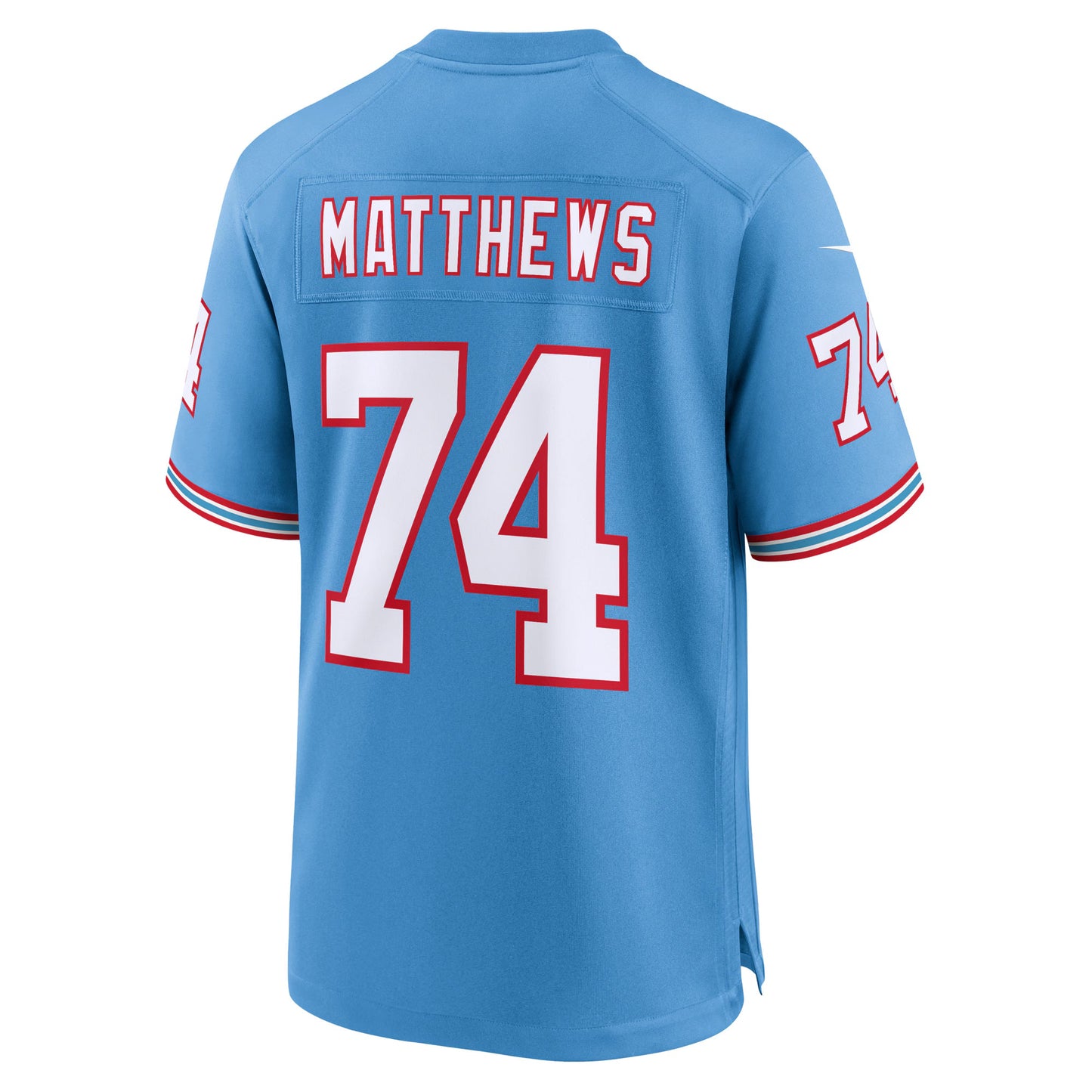 Tennessee Titans Bruce Matthews Light Blue Retired Player Alternate Game Jersey