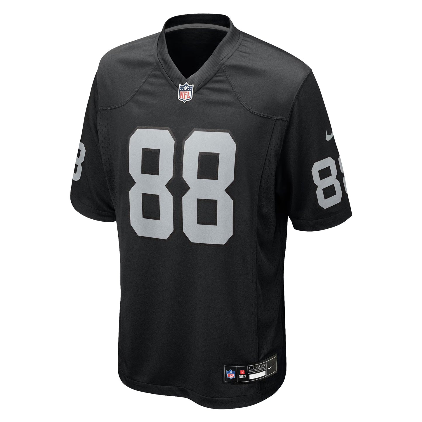 Las Vegas Raiders Justin Shorter Black Team Game Jersey