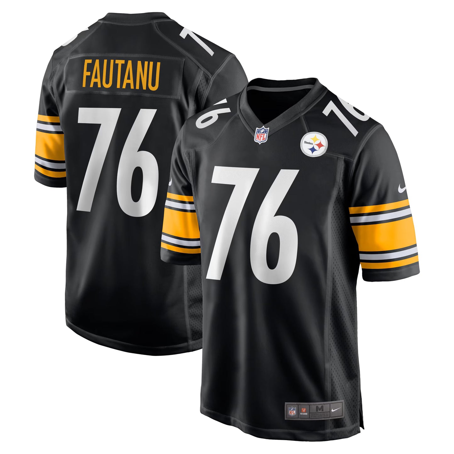 Pittsburgh Steelers Troy Fautanu Black Player Game Jersey