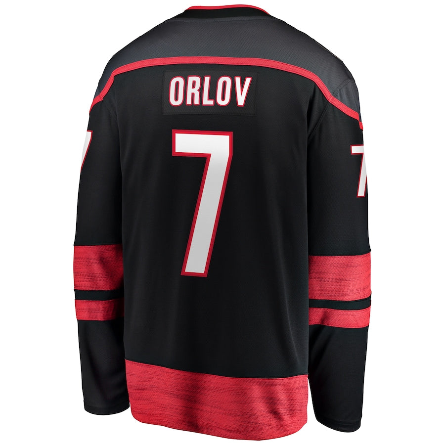 Dmitry Orlov Carolina Hurricanes   Home Breakaway Jersey - Black