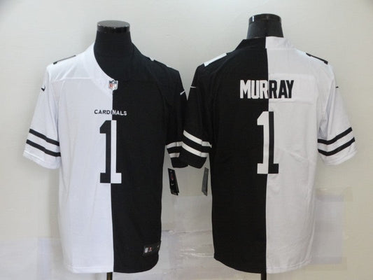 Men's Arizona Cardinals Kyler Murray #1 Black/White Game Jersey1