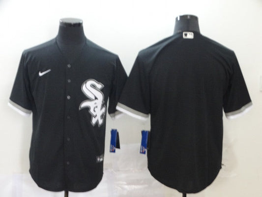 Men's Chicago White Sox Black Alternate Replica Blank Jersey1