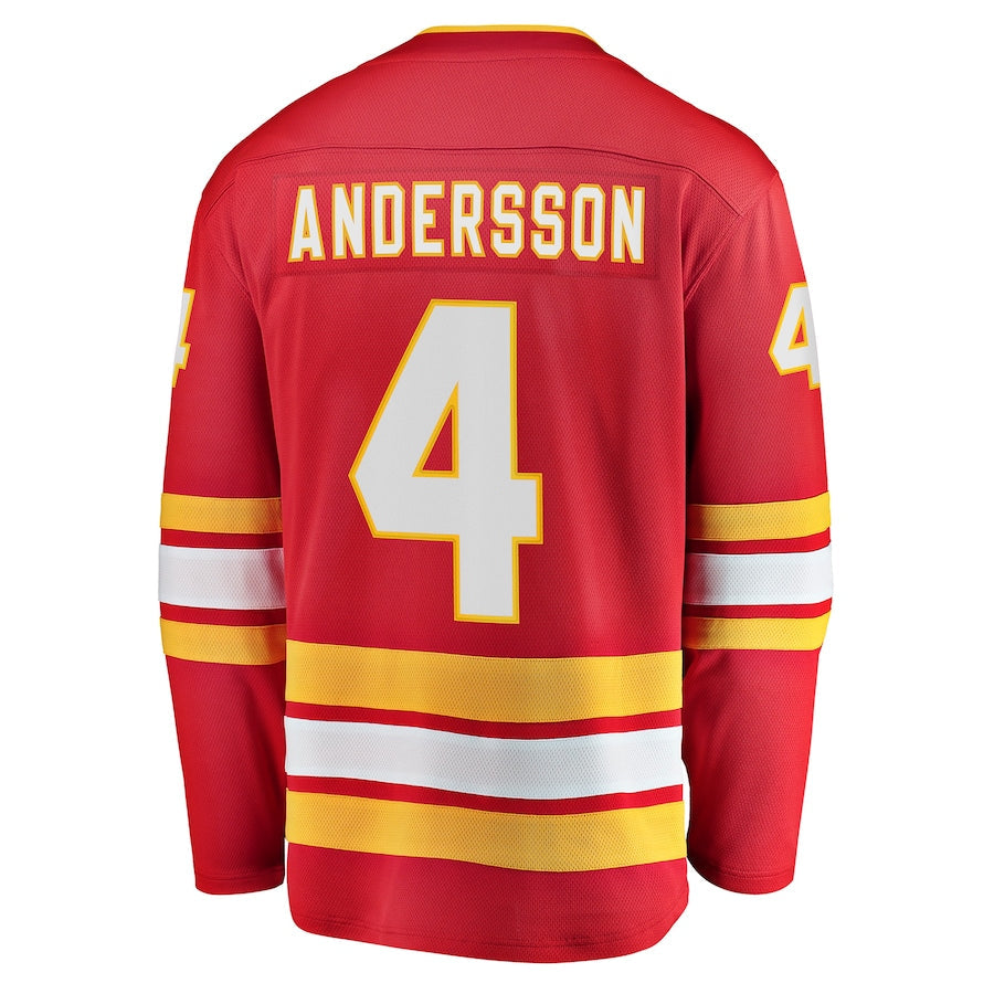 Rasmus Andersson Calgary Flames   Home Team Breakaway  Jersey - Red
