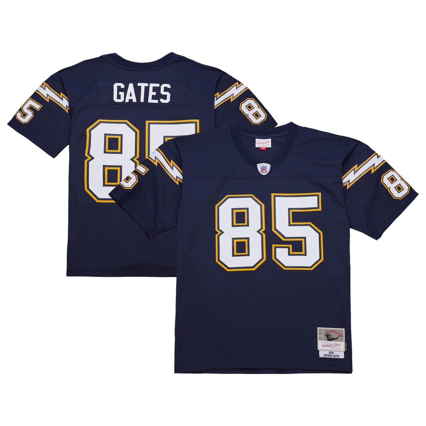 Los Angeles Chargers Antonio Gates Mitchell & Ness Navy 2006 Legacy Replica Jersey