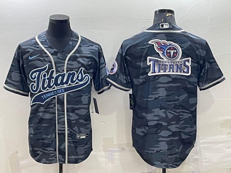 Men's Tennessee Titans Gray Camouflage Fashion jersey