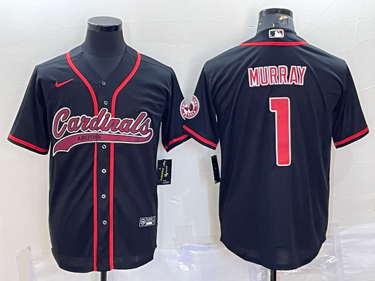 Men's Arizona Cardinals Kyler Murray #1 Black Game Jersey1 Joint Edition