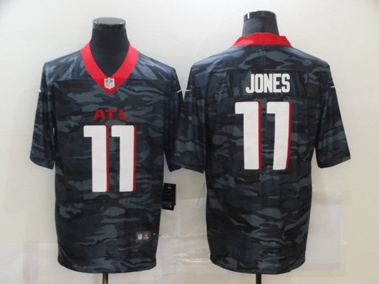 Men's Atlanta Falcons Julio Jones #11 Gray Camouflage Game Jersey1