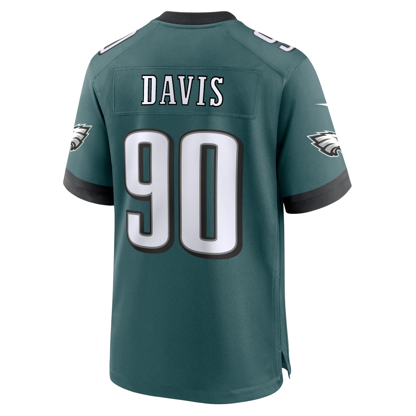 Philadelphia Eagles Jordan Davis Midnight Green Team Game Jersey