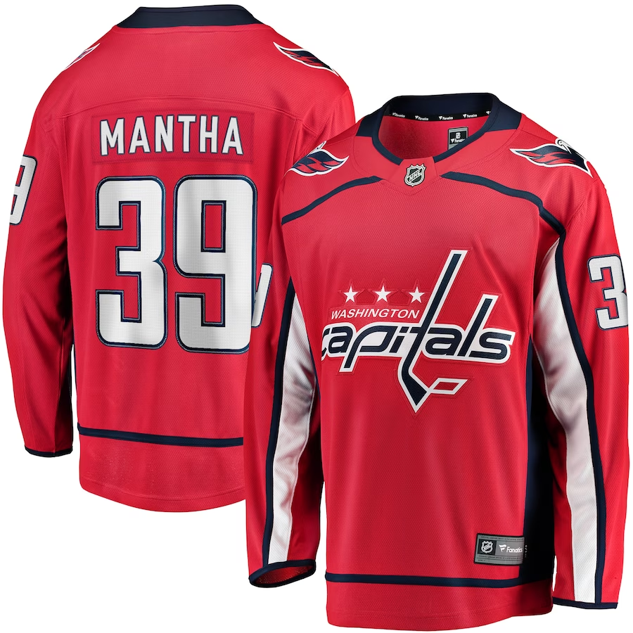 Men's Washington Capitals Anthony Mantha #39 Red Home Breakaway Player jersey