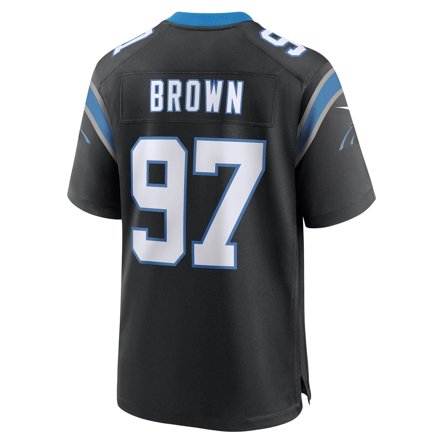 Carolina Panthers Bobby Brown Black Team Game Jersey