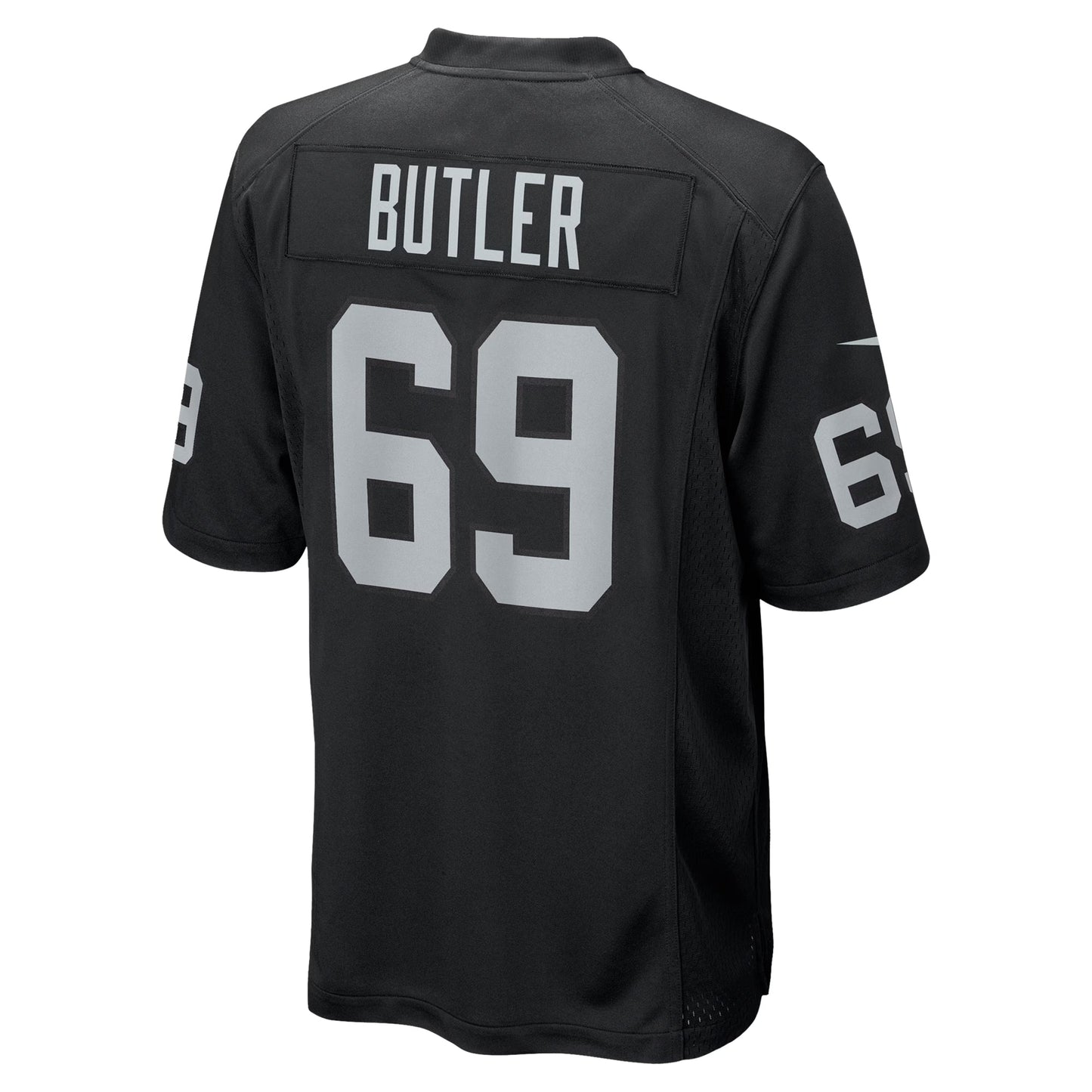 Las Vegas Raiders Adam Butler Black Team Game Jersey