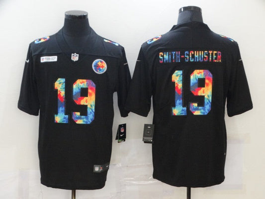 Men's Pittsburgh Steelers JuJu Smith-Schuster #19 Black Game Player jersey
