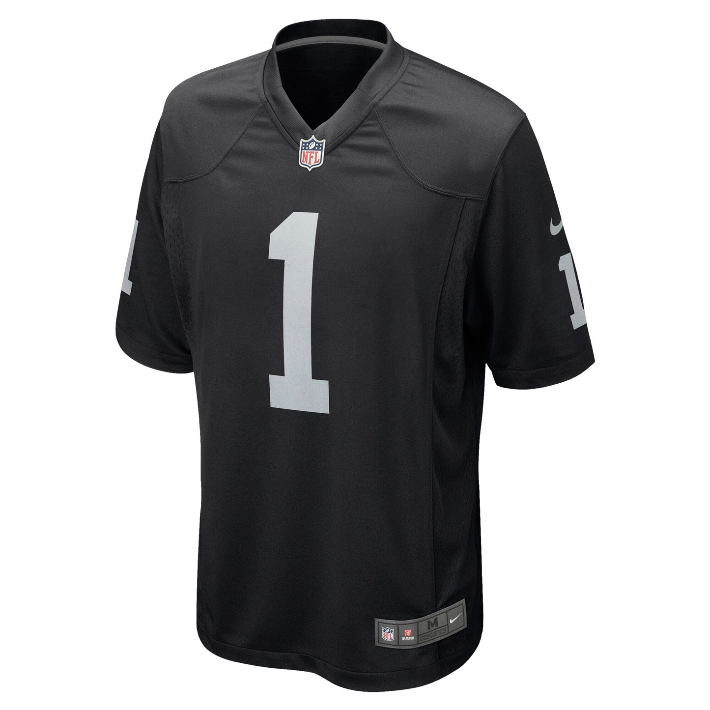 Las Vegas Raiders Number 1 Dad Black Game Jersey