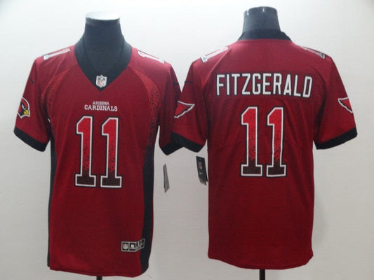 Men's Arizona Cardinals Larry Fitzgerald #11 Red Player Game Jersey1