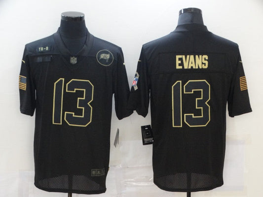 Men's Tampa Bay Buccaneers Mike Evans #13 Black Player Game jersey