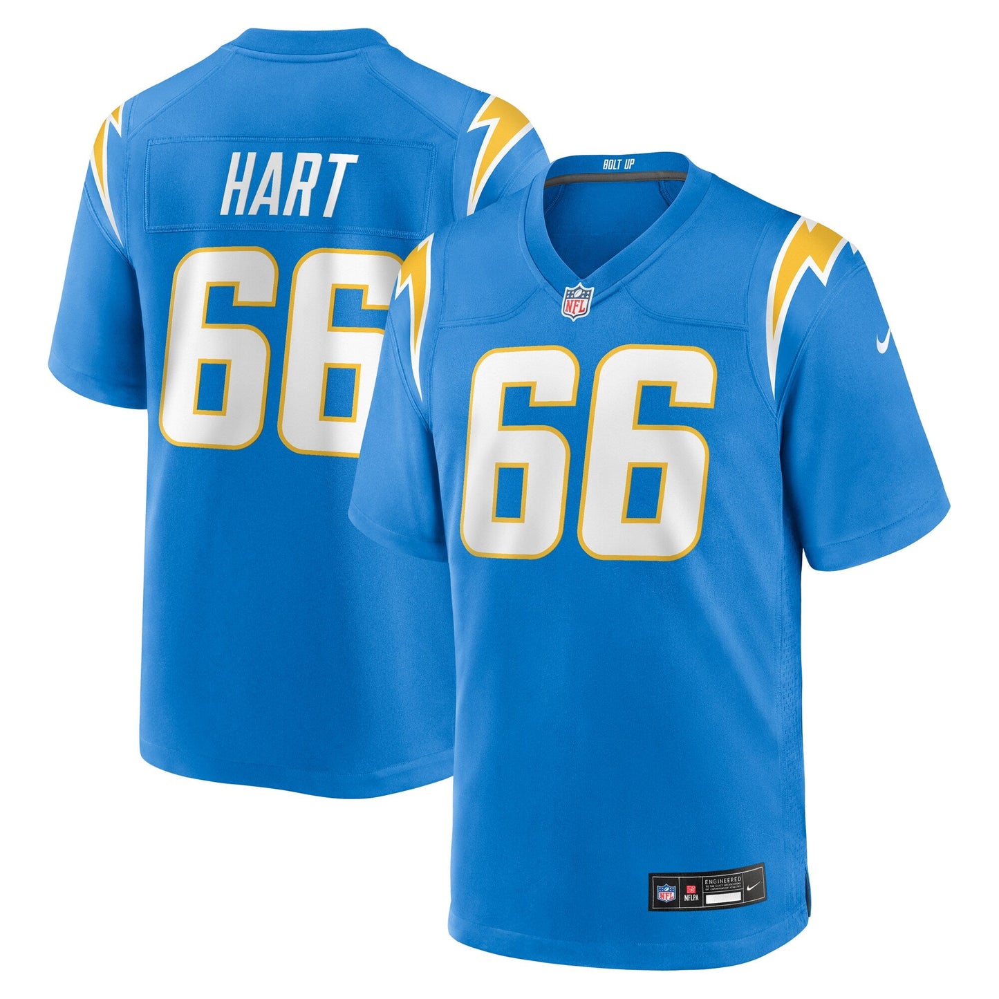 Los Angeles Chargers Bobby Hart Powder Blue Team Game Jersey