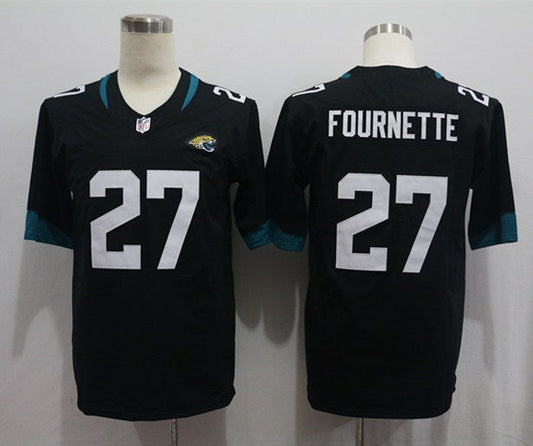 Men's Jacksonville Jaguars Leonard Fournette #27 Black Game Player Jersey1