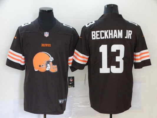 Men's Cleveland Browns Odell Beckham Jr. #13 Brown Authentic Game Jersey1