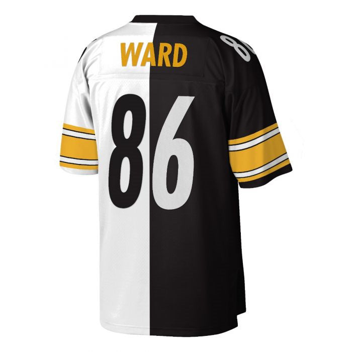P.Steelers #86 Hines Ward White/Black Replica Limited Split Stitched American Football Jerseys
