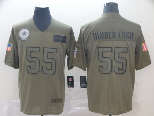 Men's Dallas Cowboys Leighton Vander Esch #55 Brown Game Jersey1