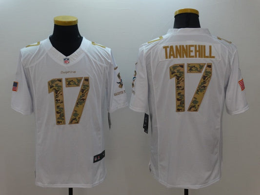 Men's Miami Dolphins Ryan Tannehill #17 White Game jersey