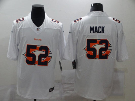 Men's Chicago Bears #52 Khalil Mack White Game Player Jersey1
