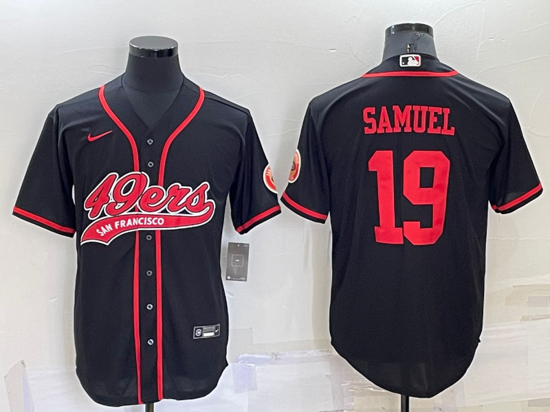 Men's San Francisco 49ers Deebo Samuel #19 Black Game jersey Joint Edition