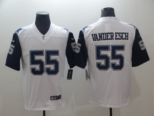 Men's Dallas Cowboys Leighton Vander Esch #55 White Game Jersey1