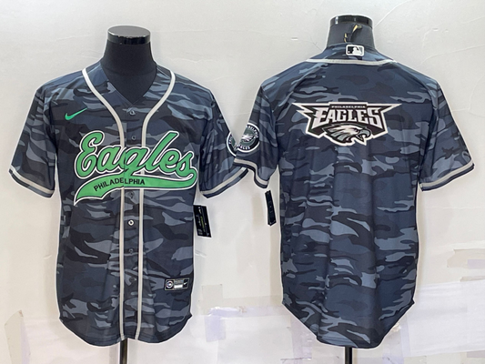 Men's Philadelphia Eagles Grey Camouflage Game jersey