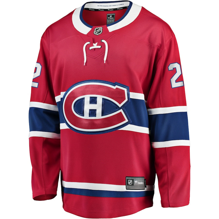 Cole Caufield Montreal Canadiens   Home Breakaway Replica Jersey - Red