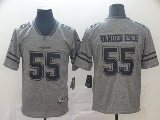 Men's Dallas Cowboys Leighton Vander Esch #55 Gray Alternate Game Jersey1