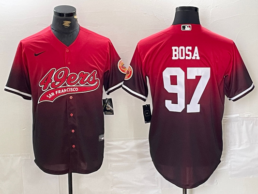 Men's San Francisco 49ers Nick Bosa #97 Scarlet Player jersey