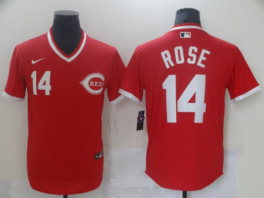 Men's Cincinnati Reds Pete Rose #14 Red Player jersey
