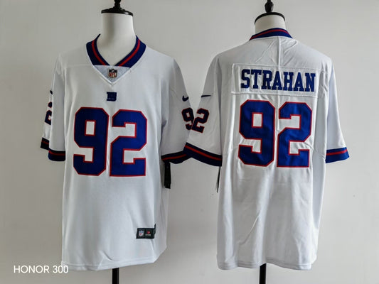 Men's New York Giants Michael Strahan Jersey-White