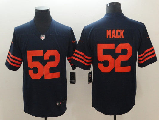Men's Chicago Bears Khalil Mack #52 Navy Game Player Jersey1