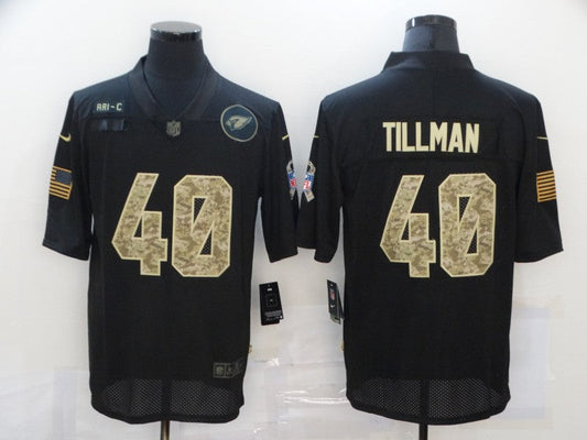 Men's Arizona Cardinals Pat Tillman #40 Black Player Game Jersey1