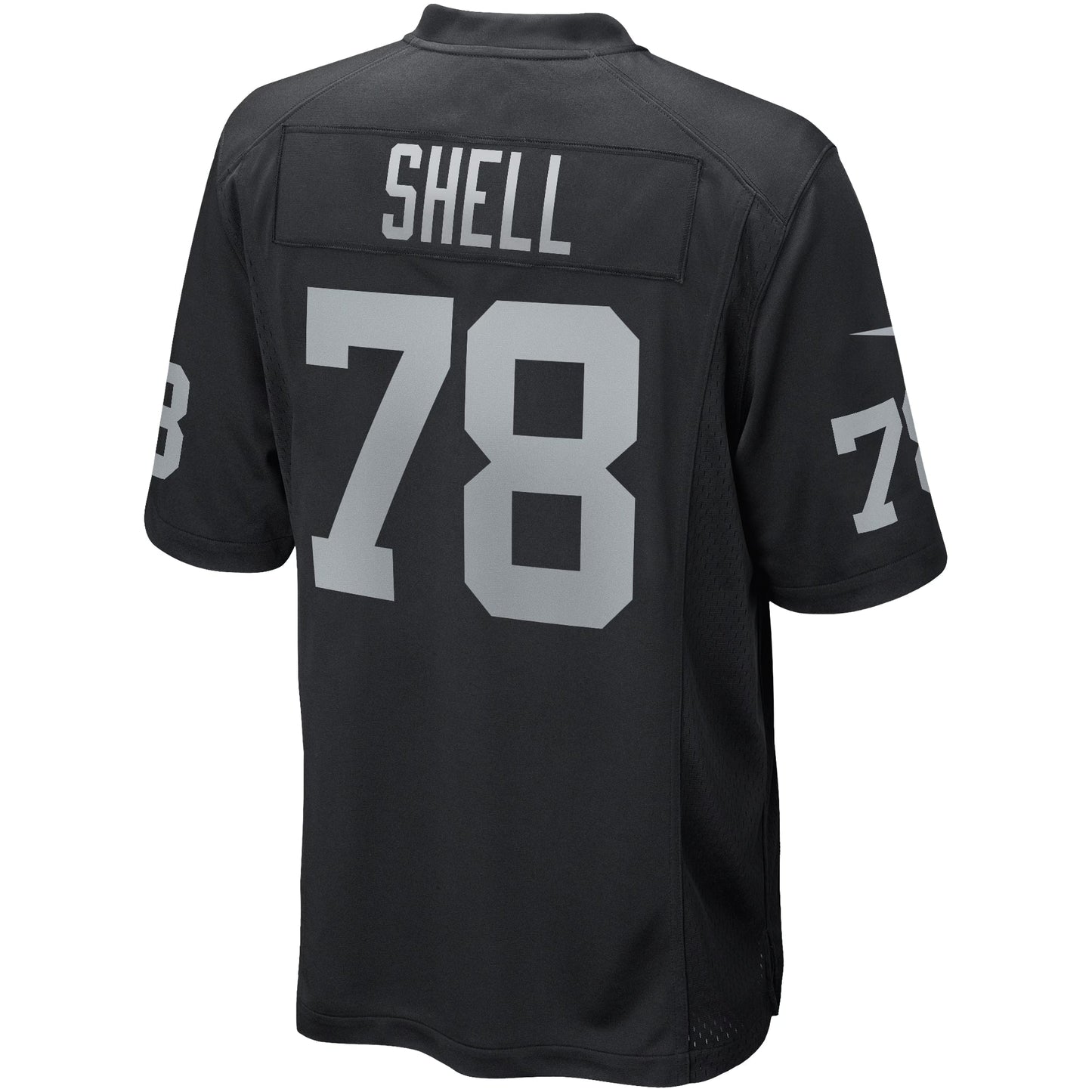 Las Vegas Raiders Art Shell Black Game Retired Player Jersey