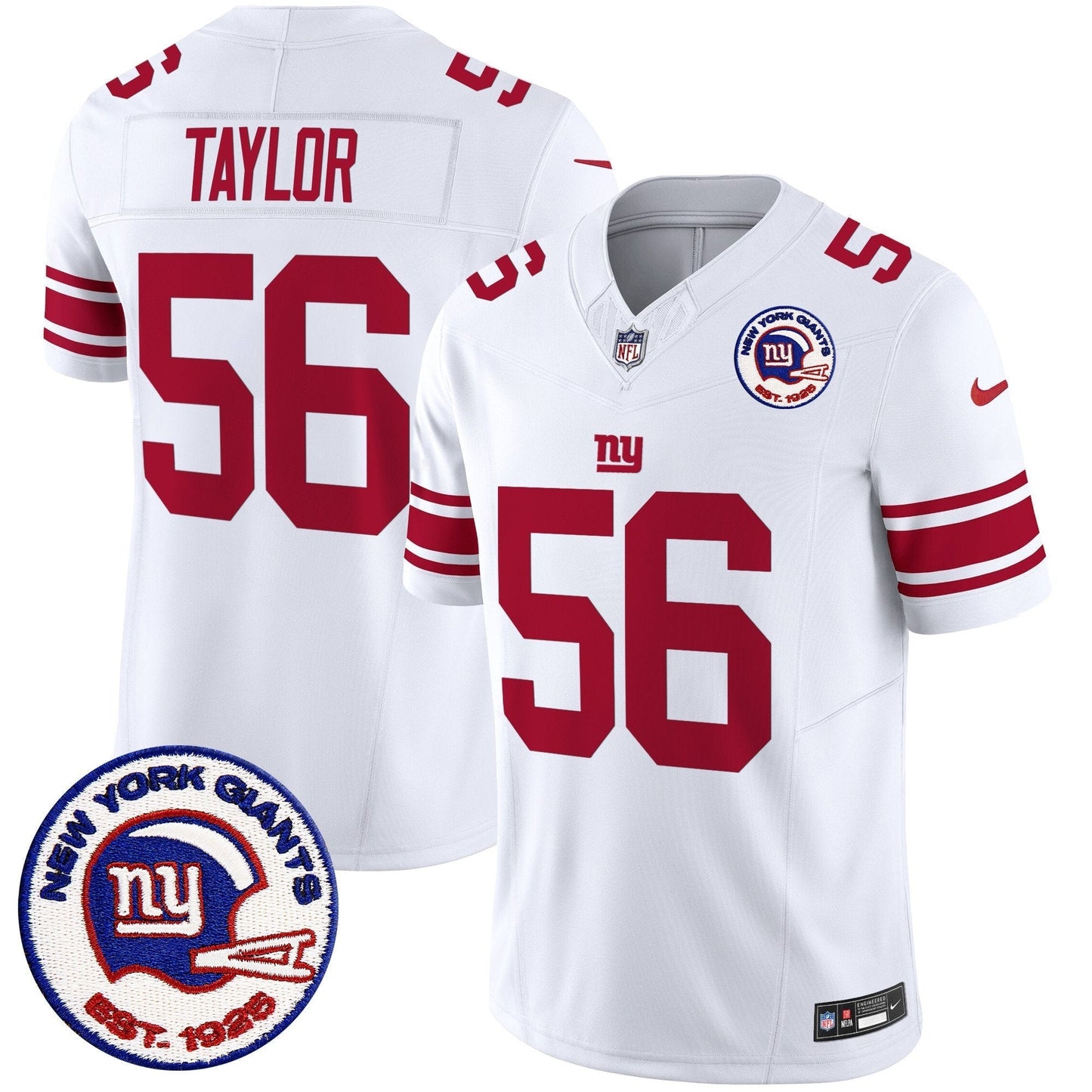 Men New York Giants Est 1925 Patch Vapor Limited Jersey All Stitched