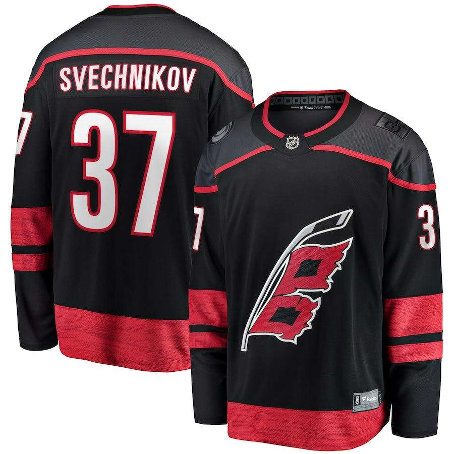 Andrei Svechnikov Carolina Hurricanes   Home Breakaway Jersey - Black
