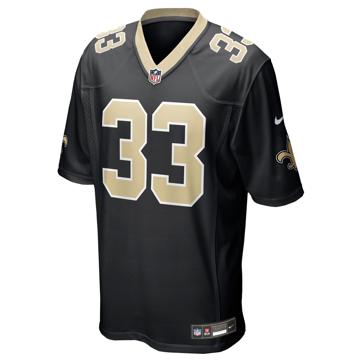 New Orleans Saints Jonas Sanker Black Team Game Jersey
